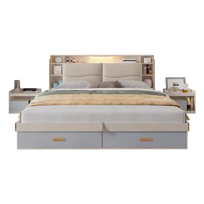 Modern Wooden Bed view 7