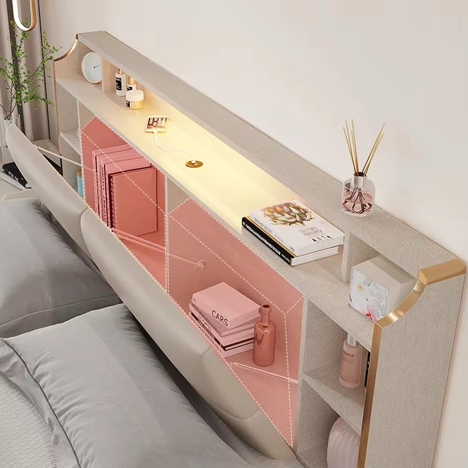 Modern Wooden Bed view 6
