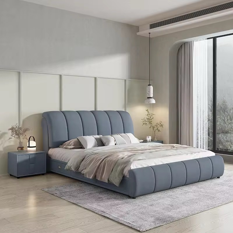 Modern White Bed view 5