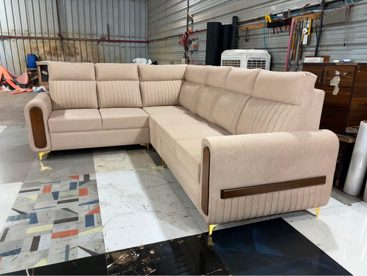 Modern L-Shaped Sofa view 2
