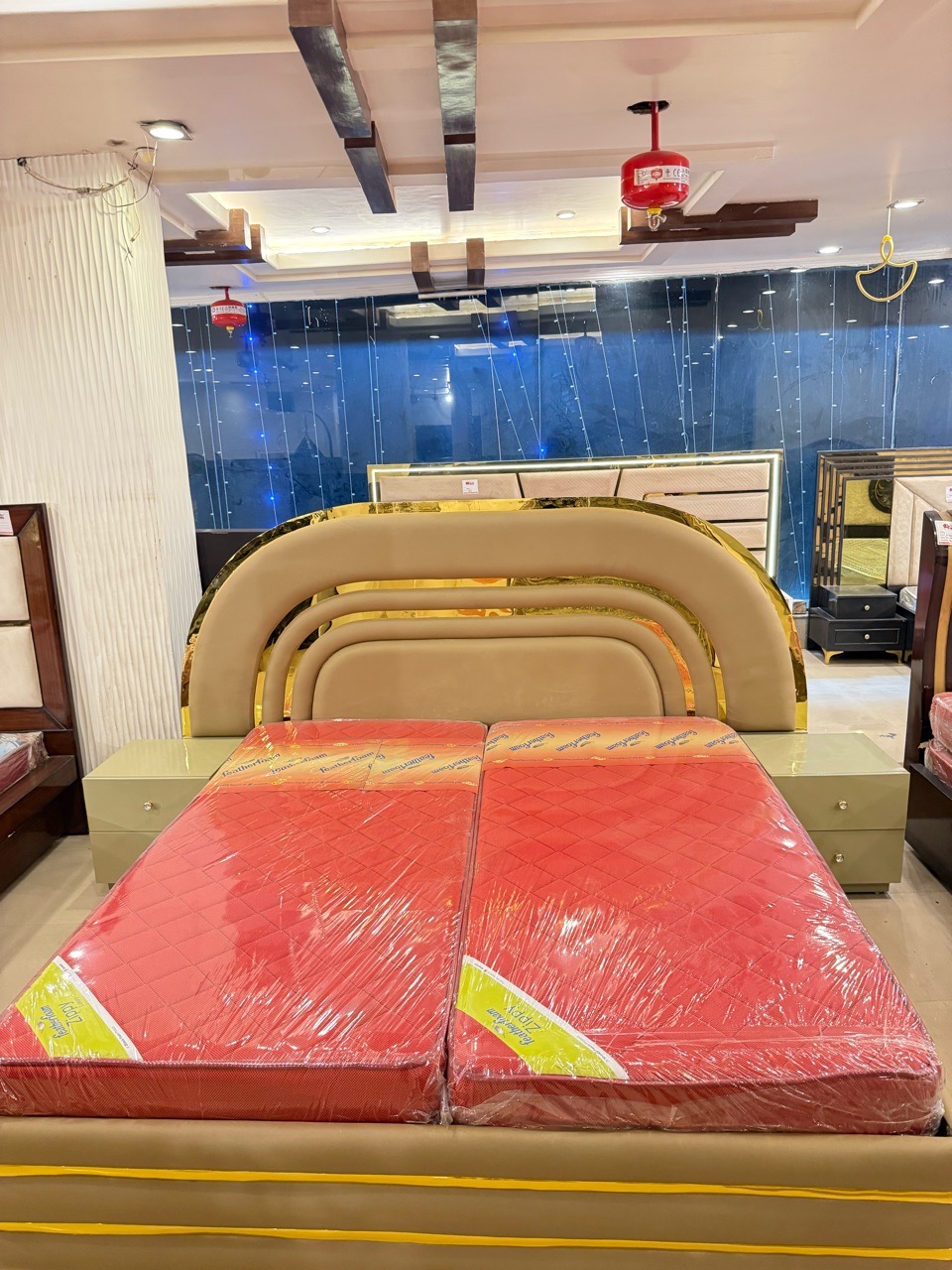 Modern Upholstered Bed view 7