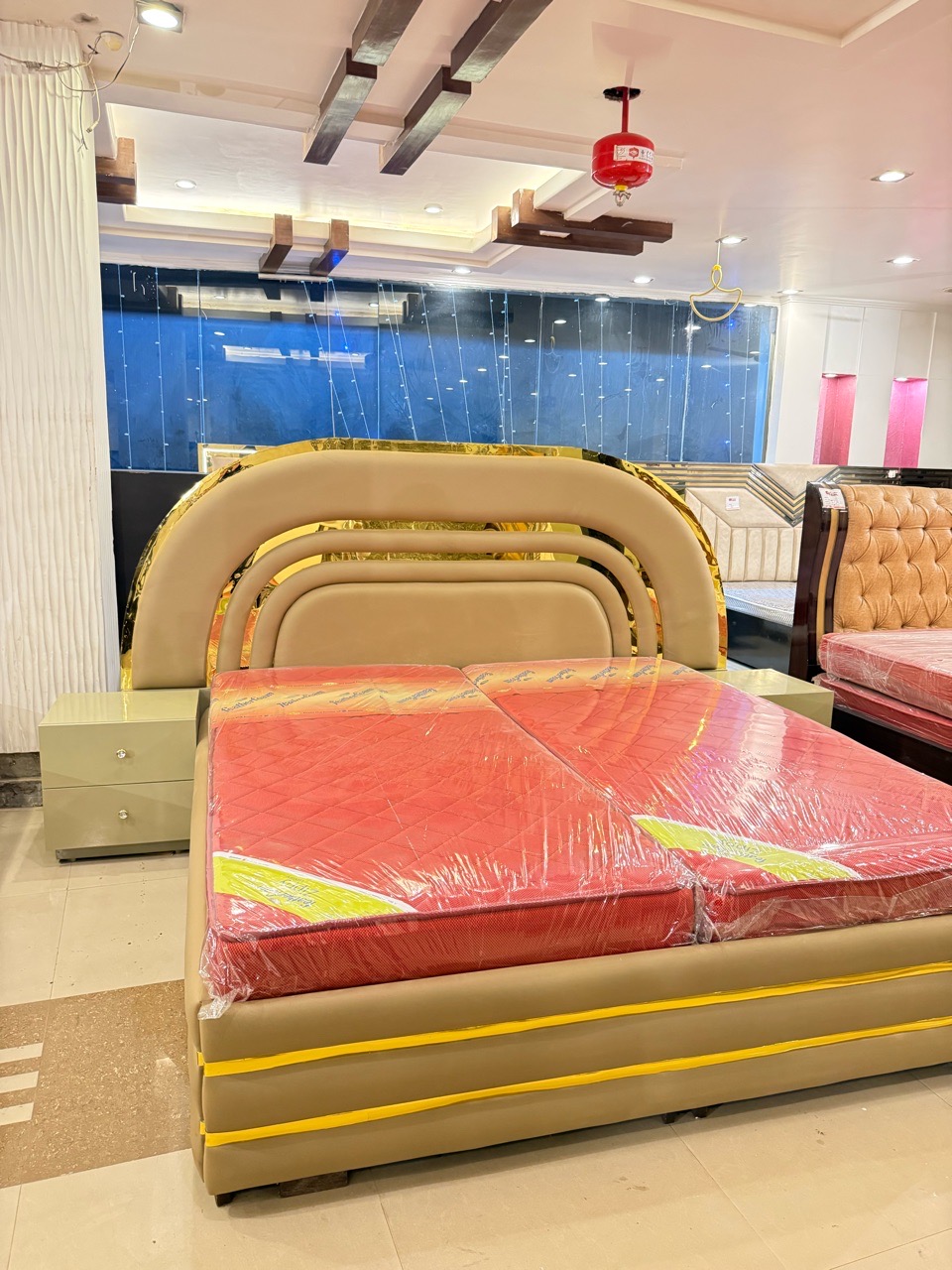 Modern Upholstered Bed view 6