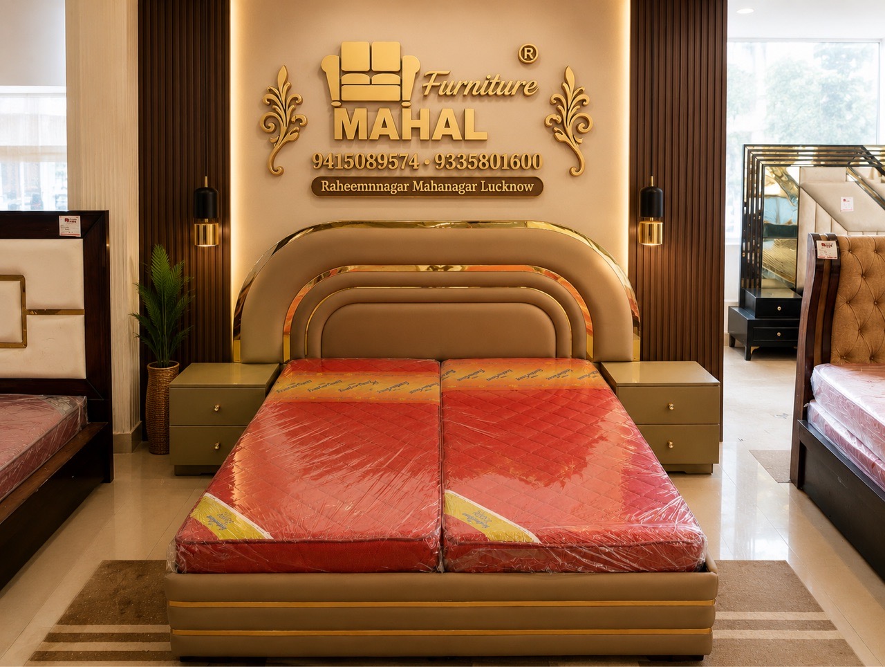 Modern Upholstered Bed view 5