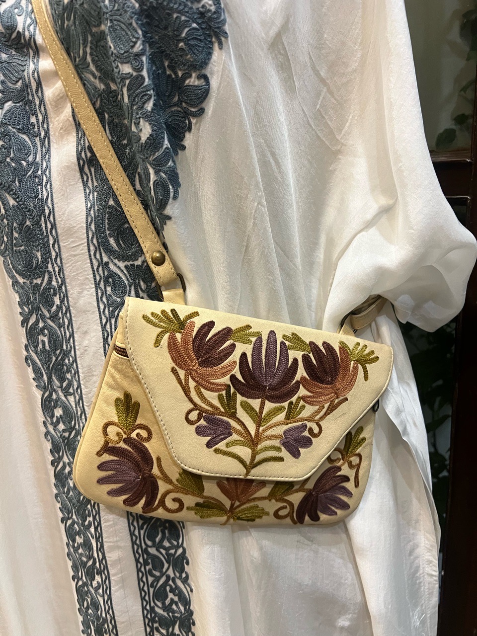 Embroidered Crossbody Bag view 2