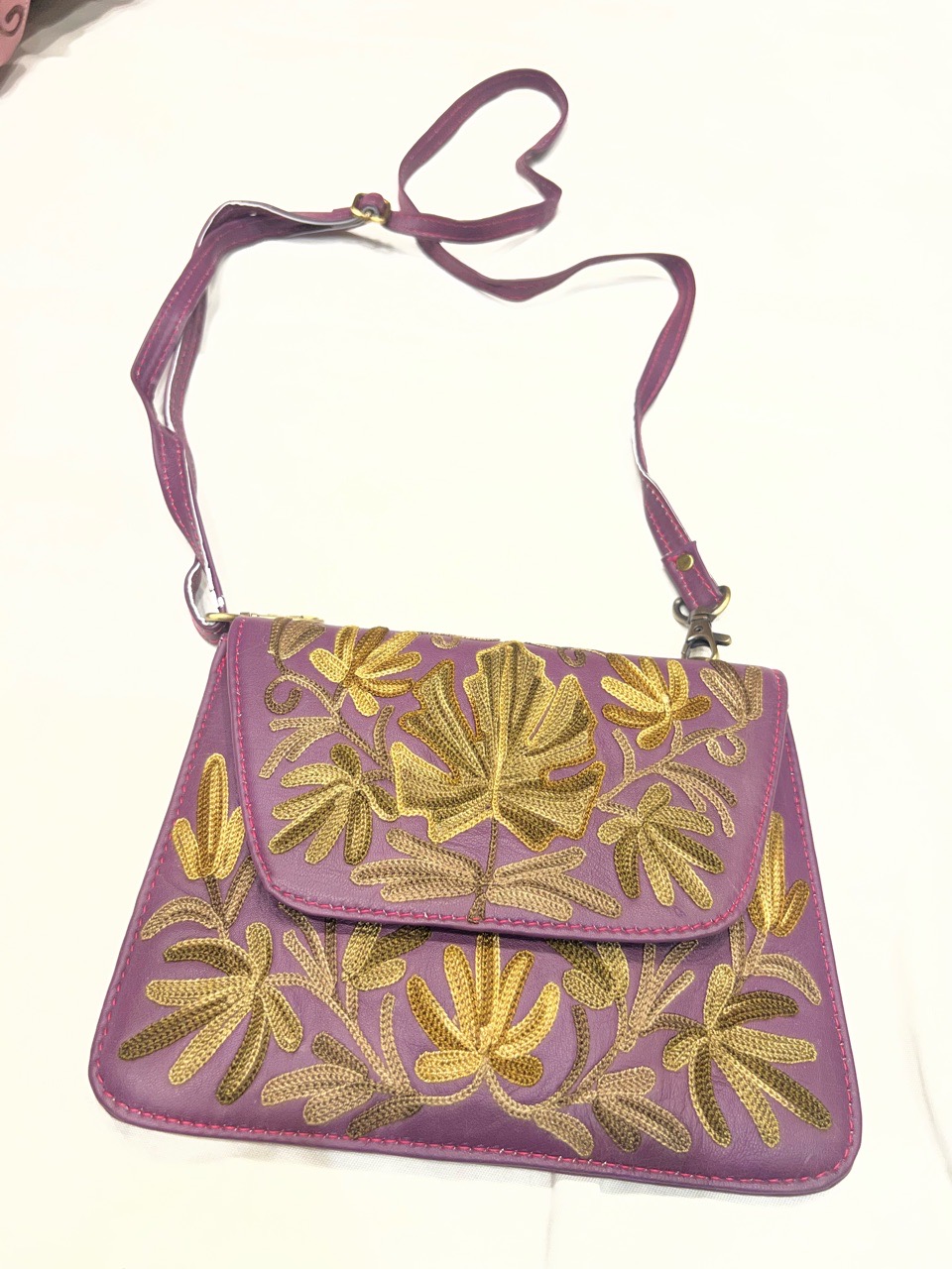 Embroidered Crossbody Bag view 5