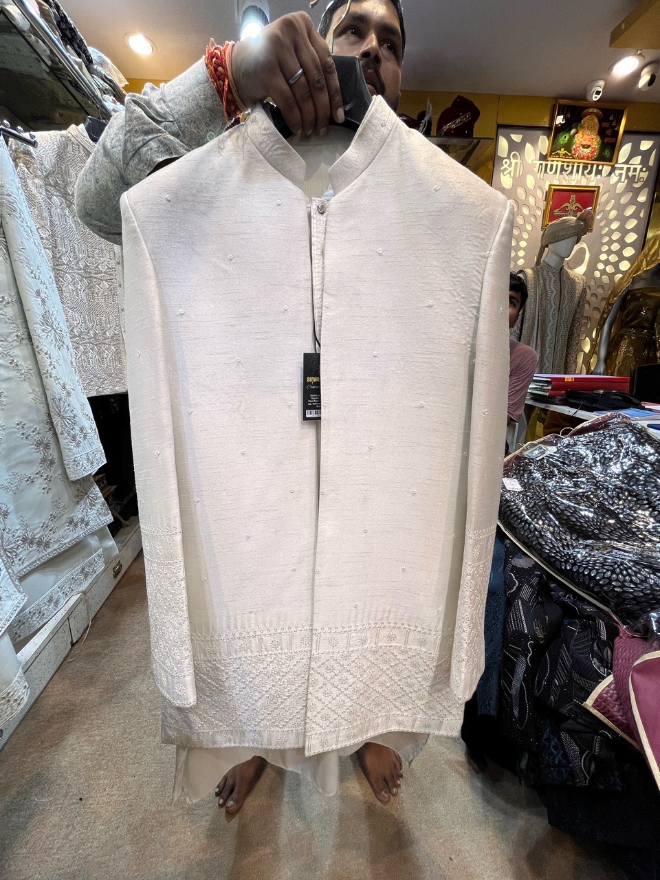 Embellished Cream Jacket view 2