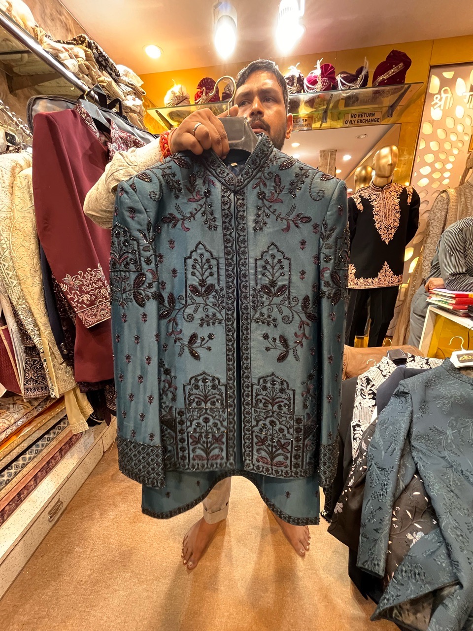 Embroidered Jodhpuri Suit view 2