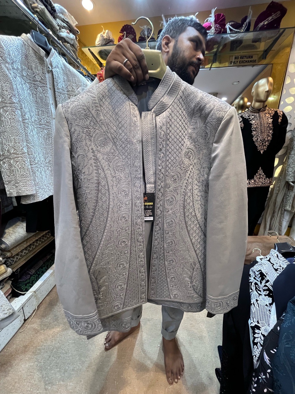 Embellished Open Jodhpuri Jacket view 2
