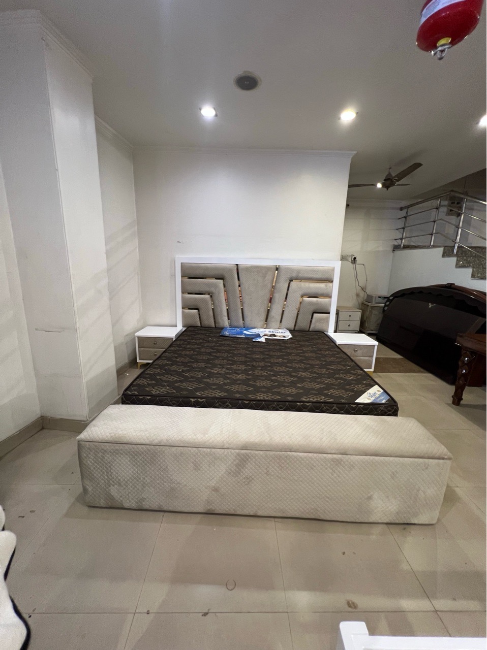 MODERN V DESIGN LED BED view 3