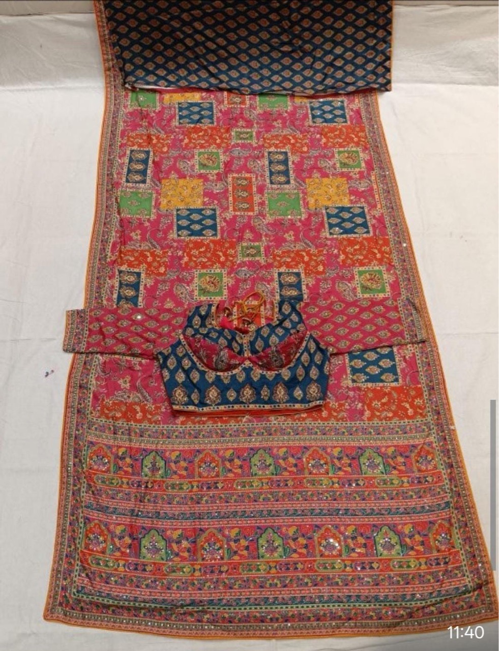 Multicolour Viral Saree view 2