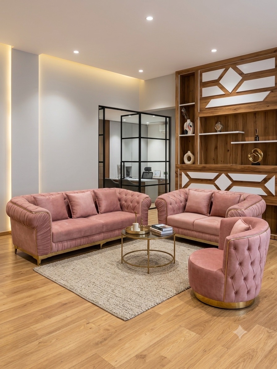 Luxury Chunnat Sofa 3+2+1+1 view 3
