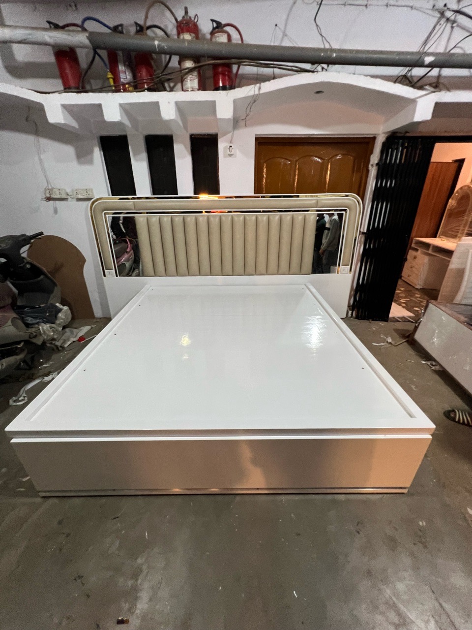 Modern Bed with LED Lights view 7