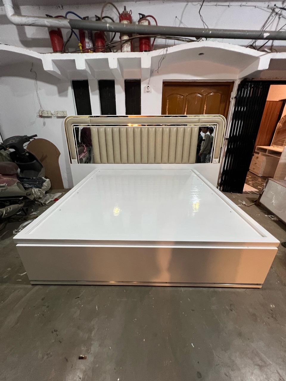 Modern Bed with LED Lights view 6