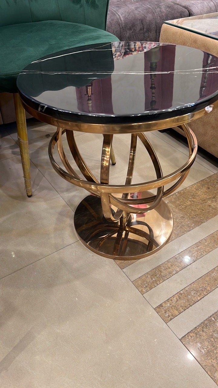 Elegant Gold Accent Table view 3