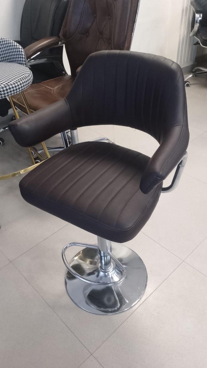 Black Adjustable Bar Stool view 2