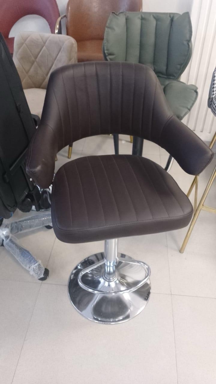 Black Adjustable Bar Stool view 3