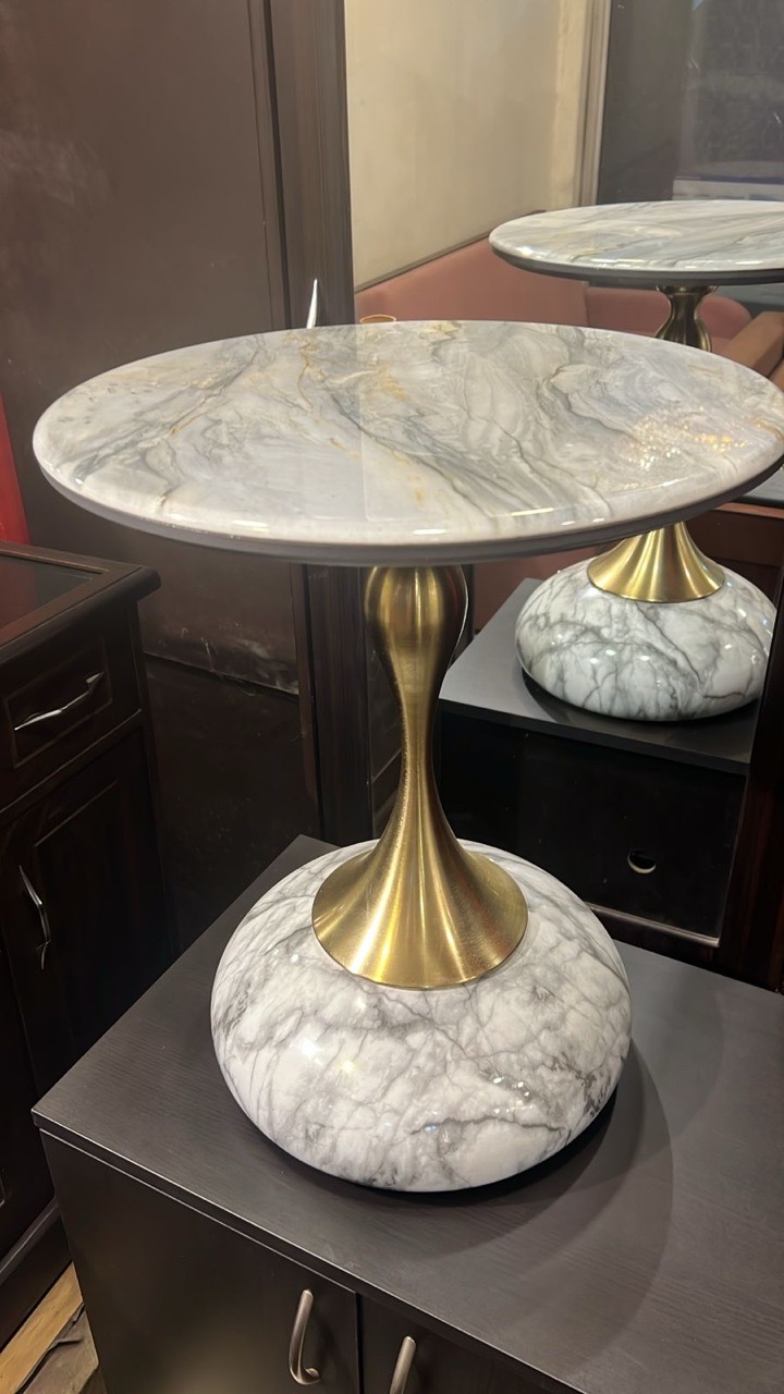 Elegant Blue Accent Table view 5