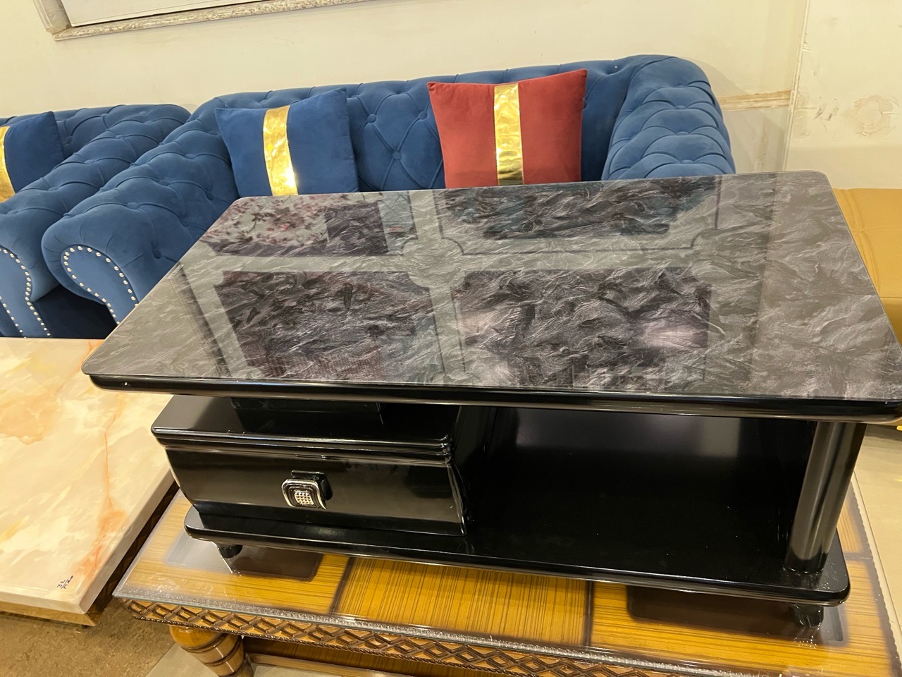 Modern Black Center Table view 3