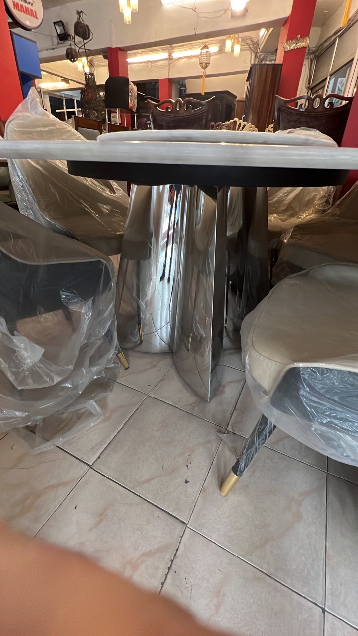 Marble Dining Table Set view 4