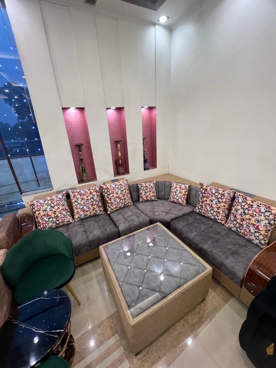Comfortable Fabric Sofa Set view 3