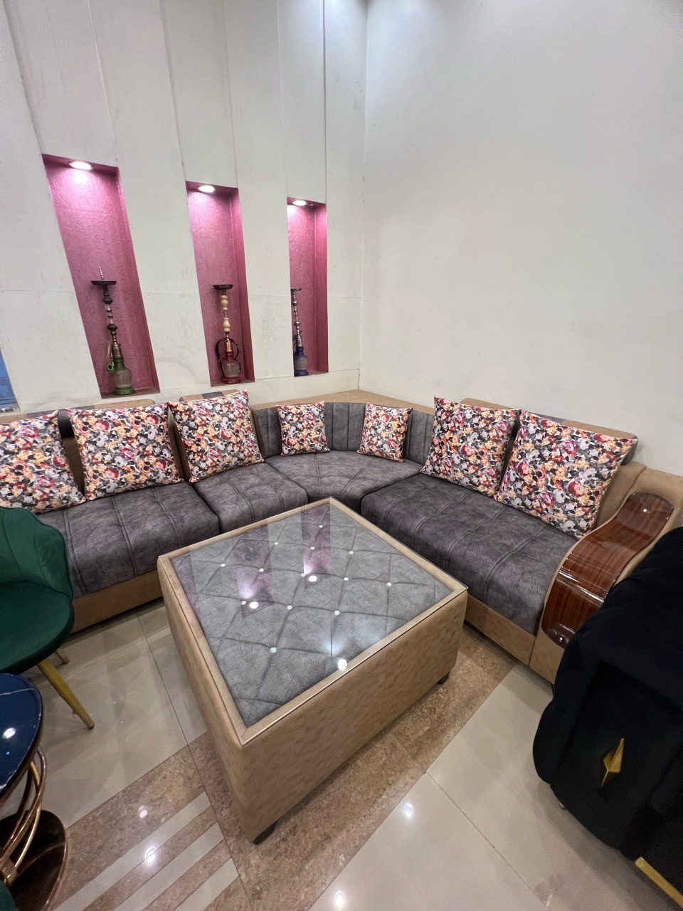 Comfortable Fabric Sofa Set view 4