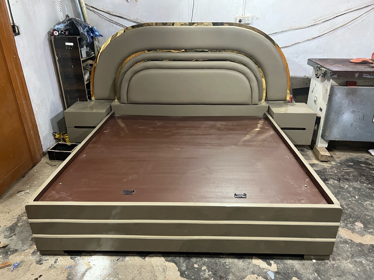 Modern Wooden Bed view 3