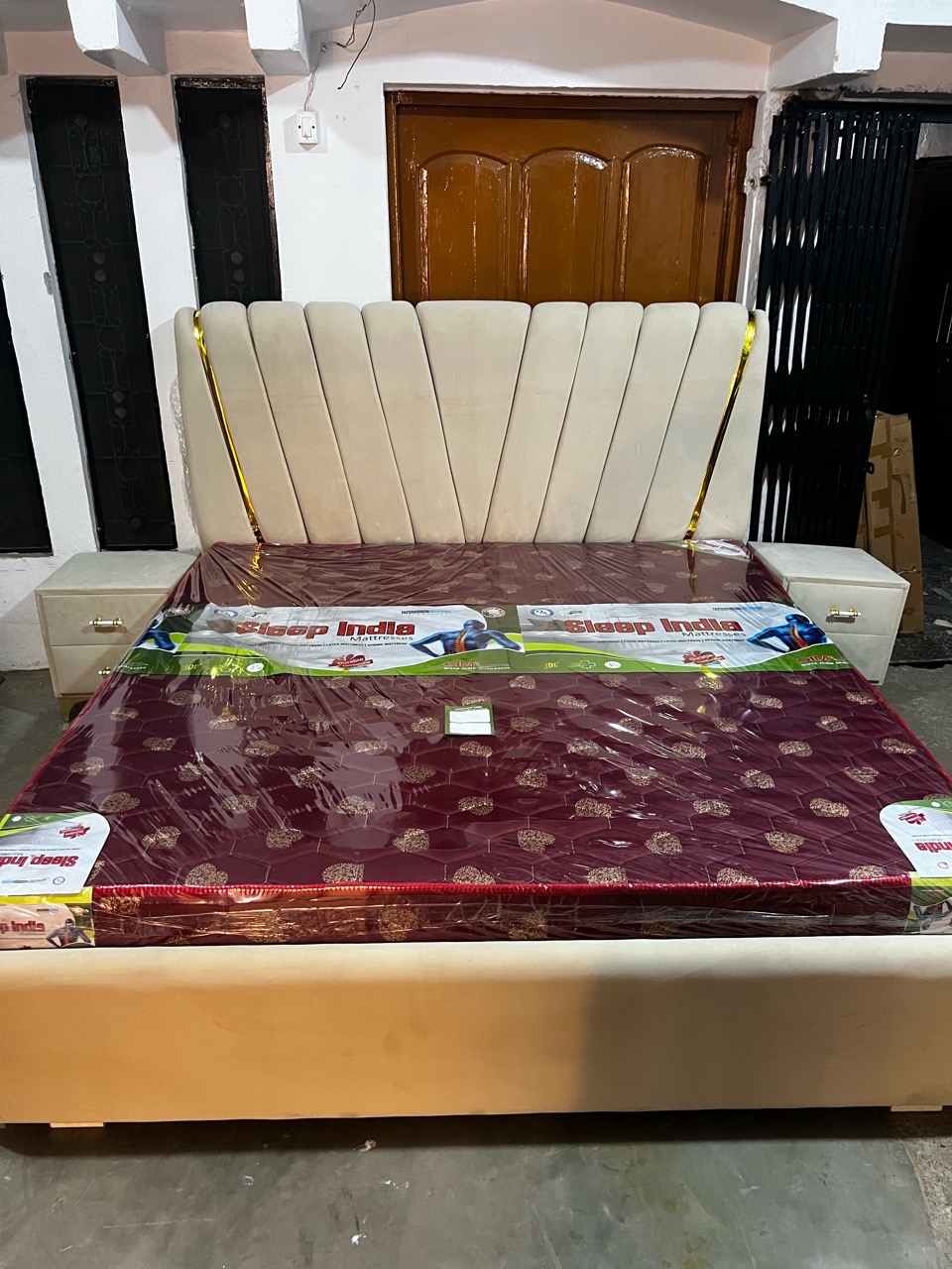 Modern Upholstered Bed view 2