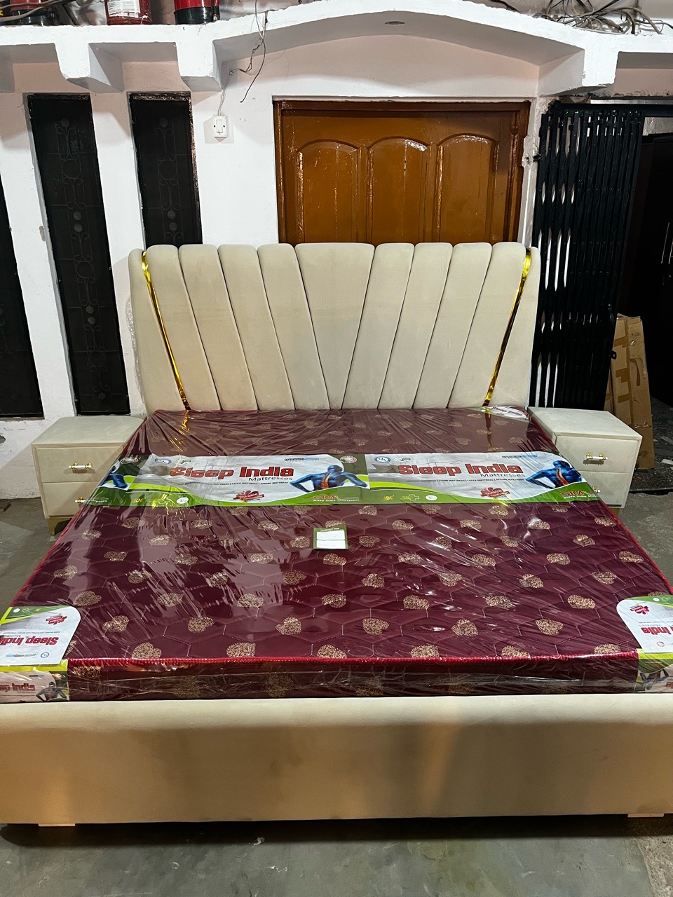 Modern Upholstered Bed view 3