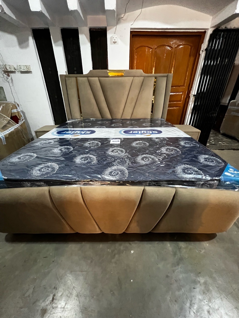 Modern King Size Bed view 5
