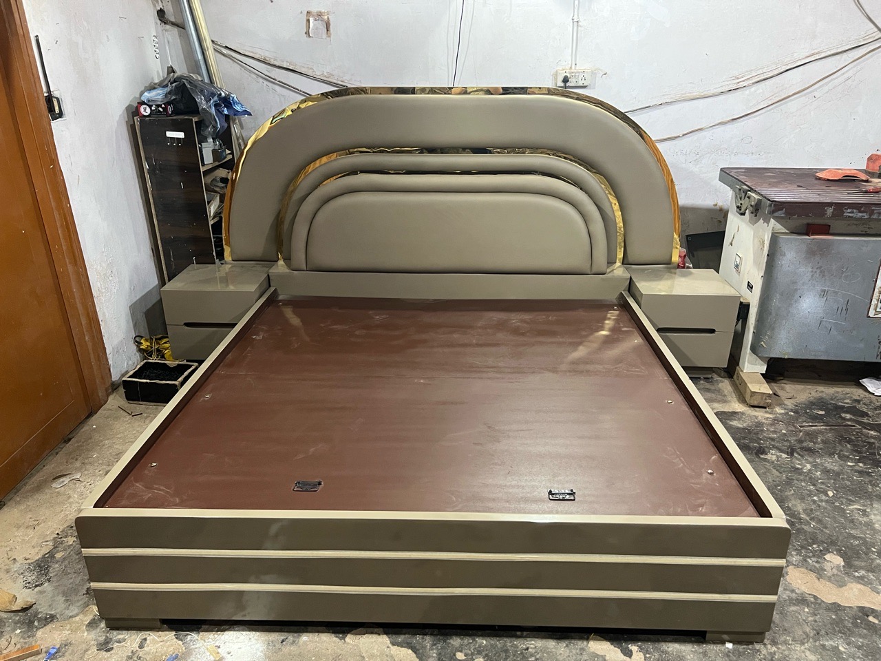 Modern Wooden Bed view 4