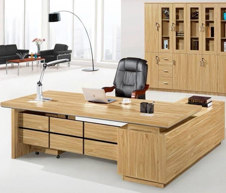 Wooden Office Desk view 2