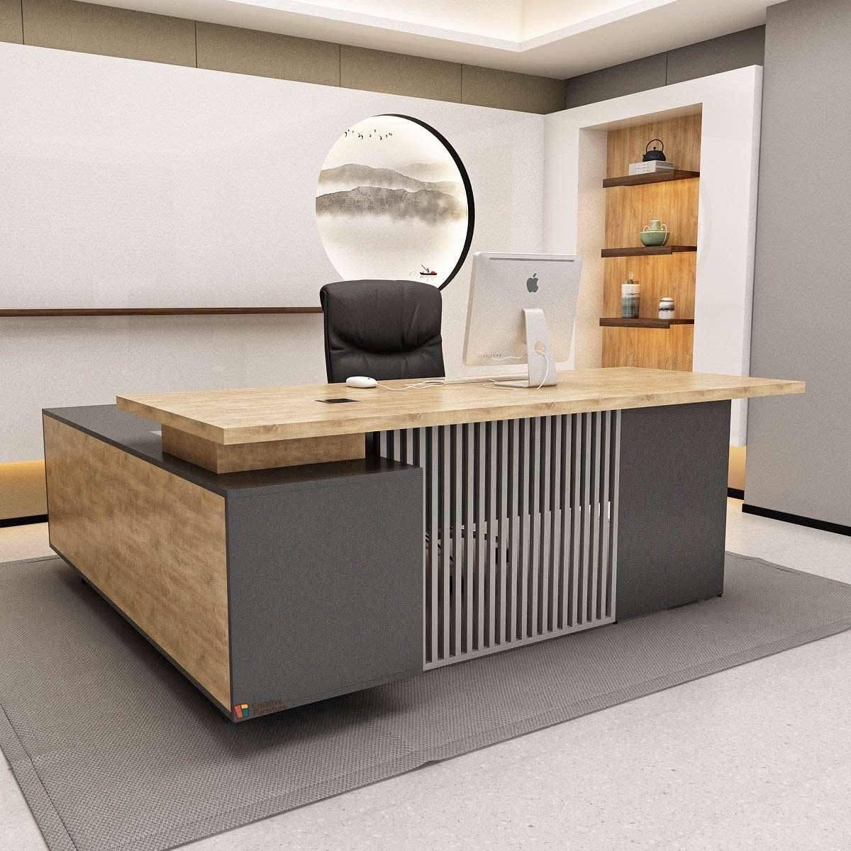 Modern Executive Desk view 2