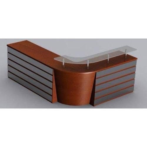 Modern Round Reception Desk view 2