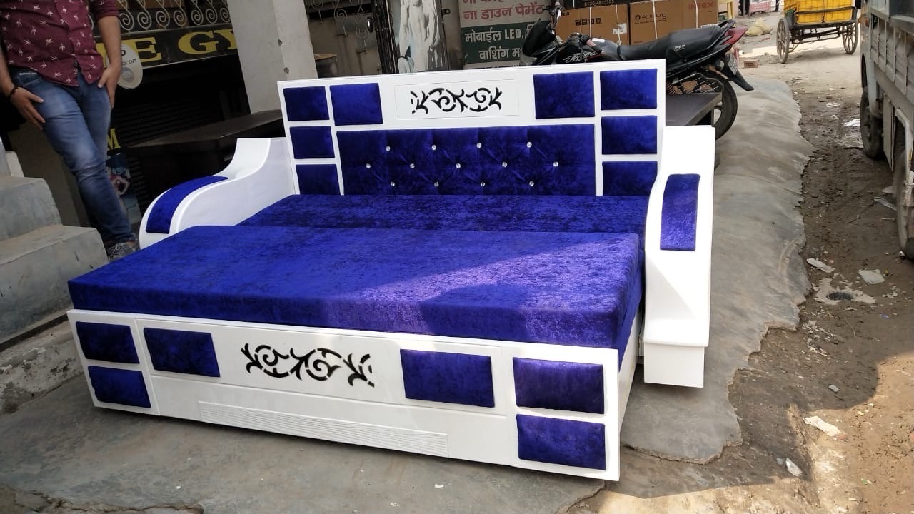 Elegant Wooden Sofa Bed view 7