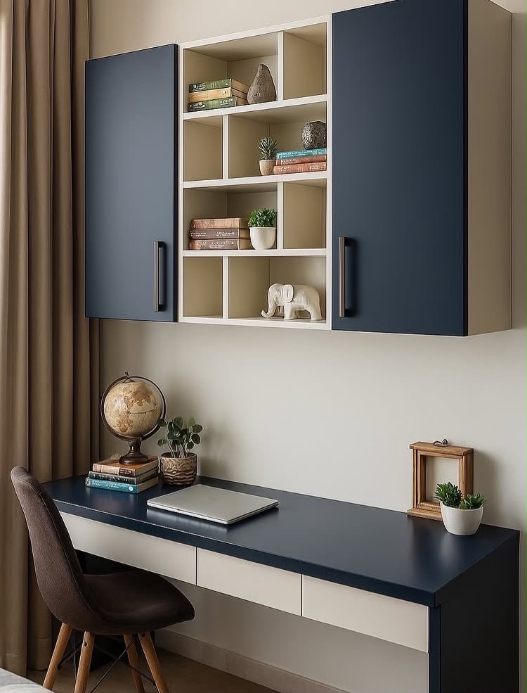 Modern Wall-Mounted Study Desk view 2
