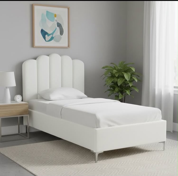 Modern Upholstered Single Bed view 2