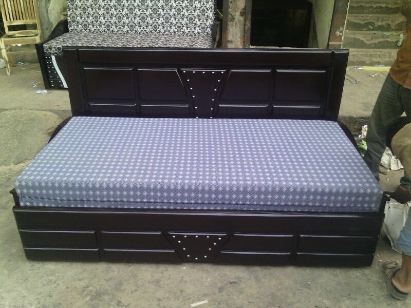 Modern Grey Diwan Bed view 6