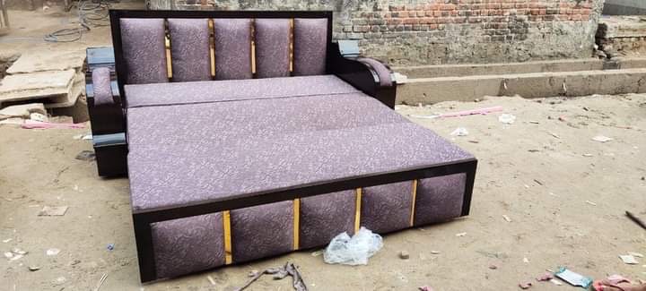 Modern Velvet Sofa Bed view 6