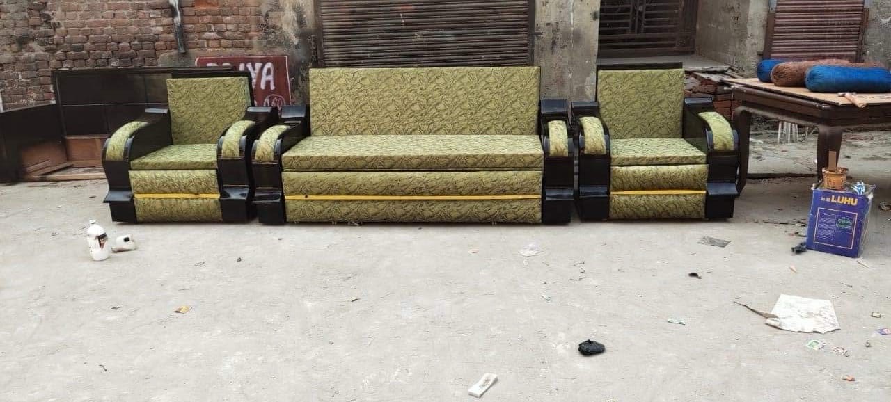 Modern Velvet Sofa Bed view 4