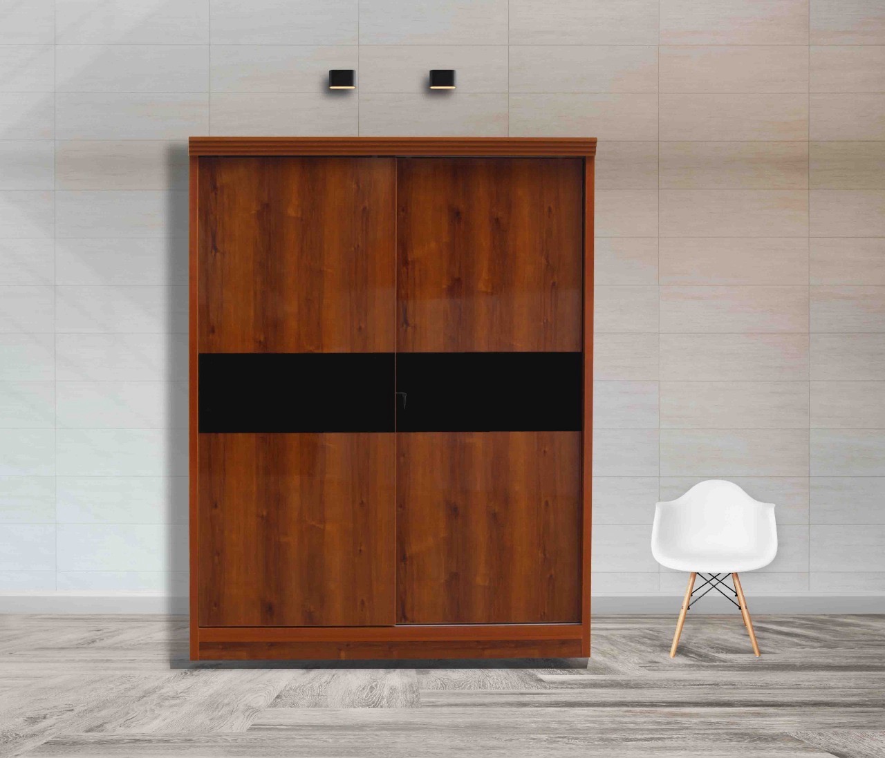 Wooden Slider Wardrobe view 2