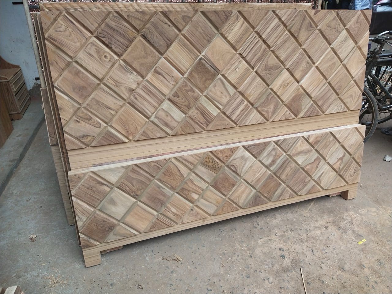 Teak Wood Bed view 3
