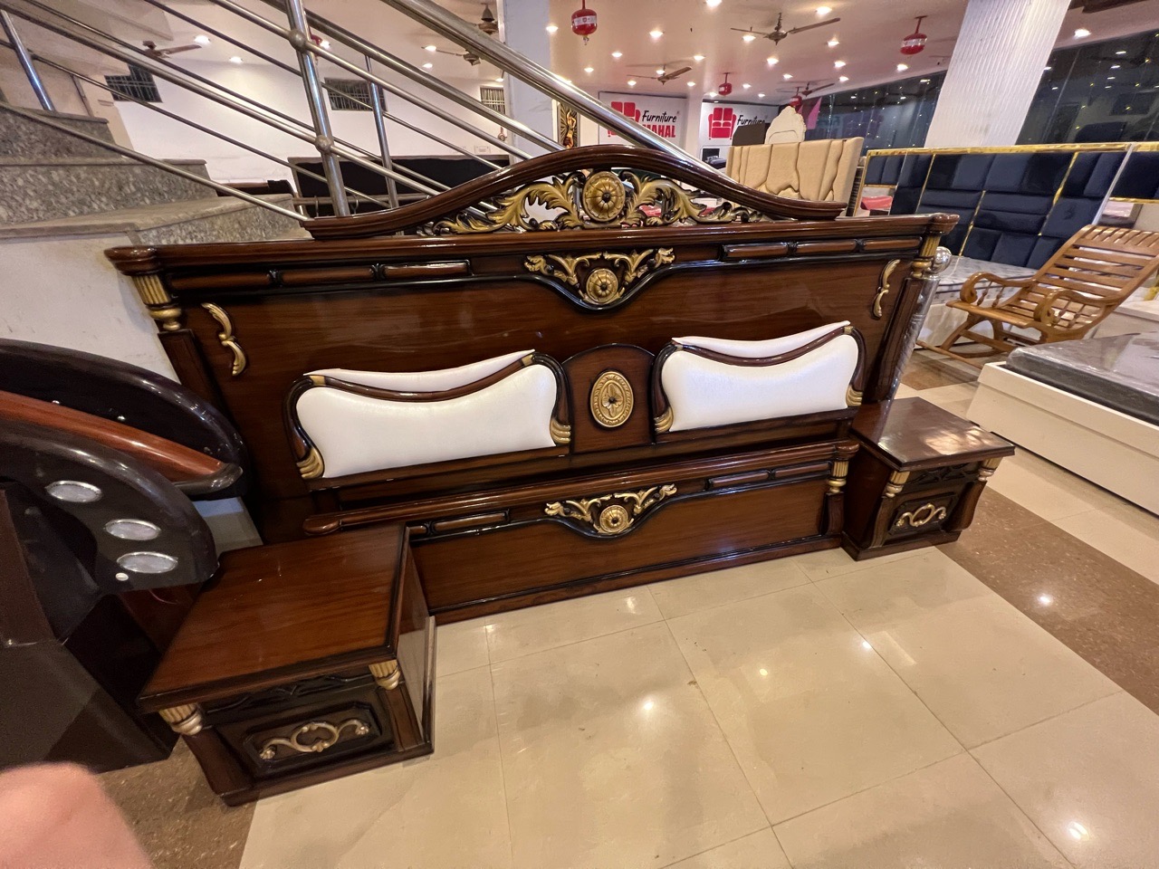 Royal Wooden Bed view 2