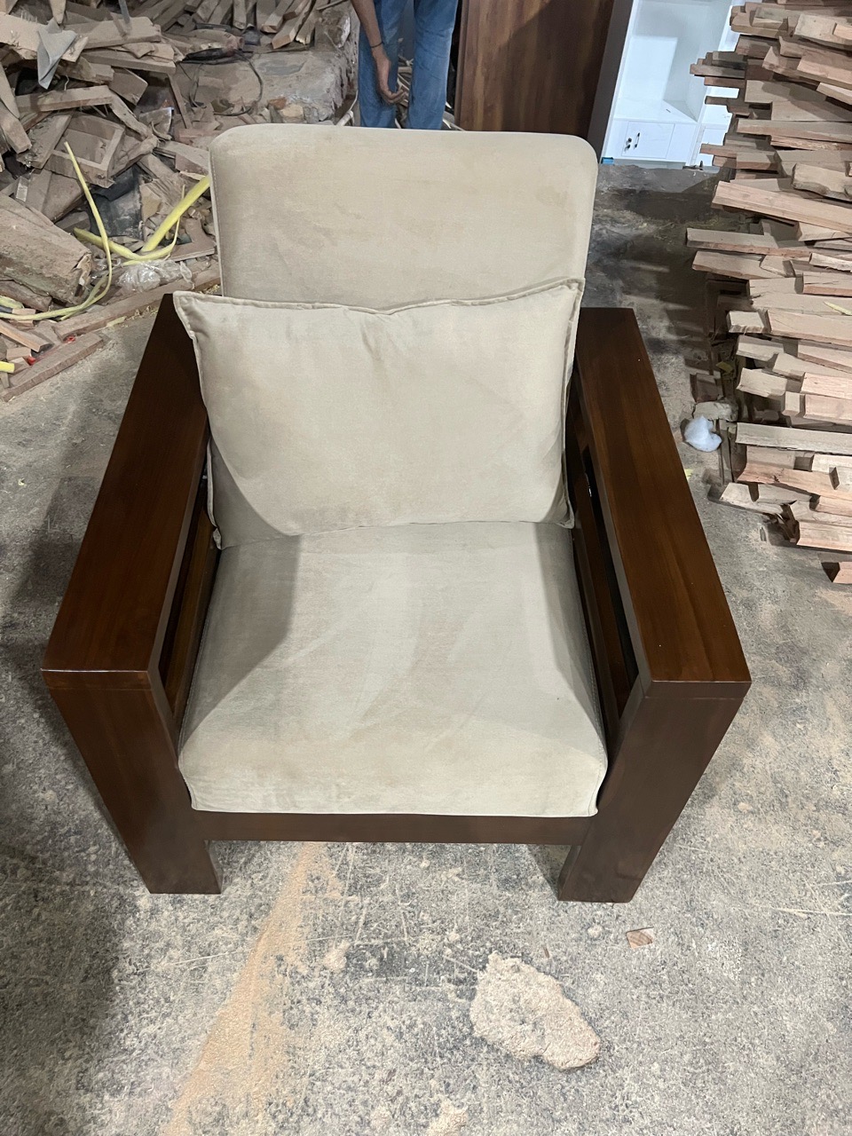 Wooden Teak  Sofa Set view 8