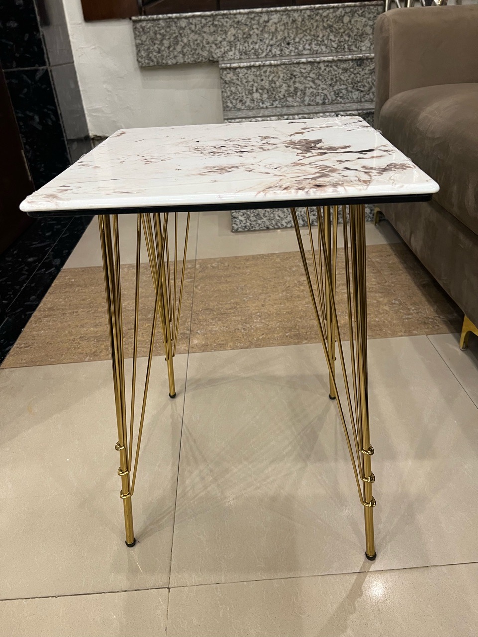 Marble Top Side Table view 2