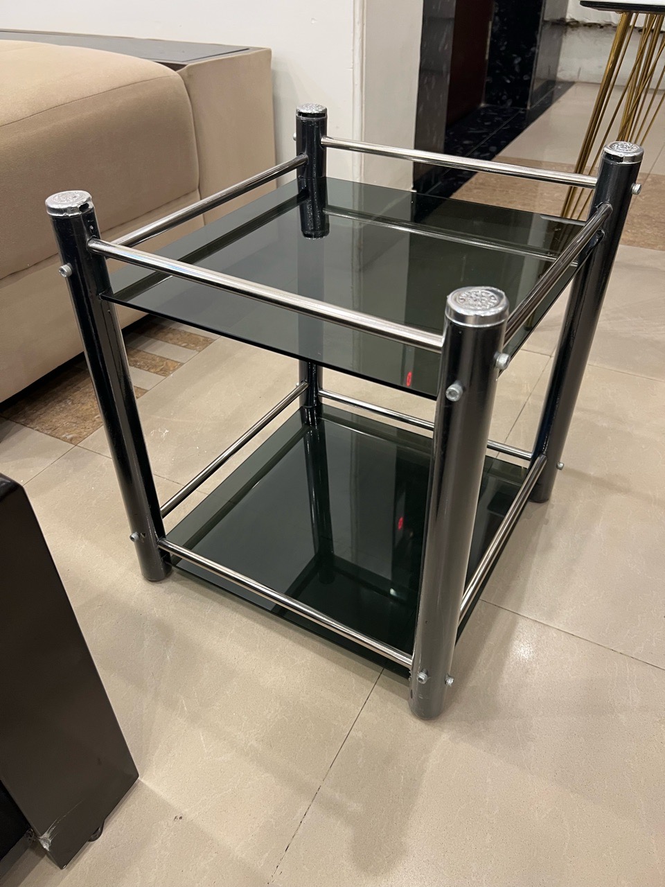Modern Glass Side Table view 2
