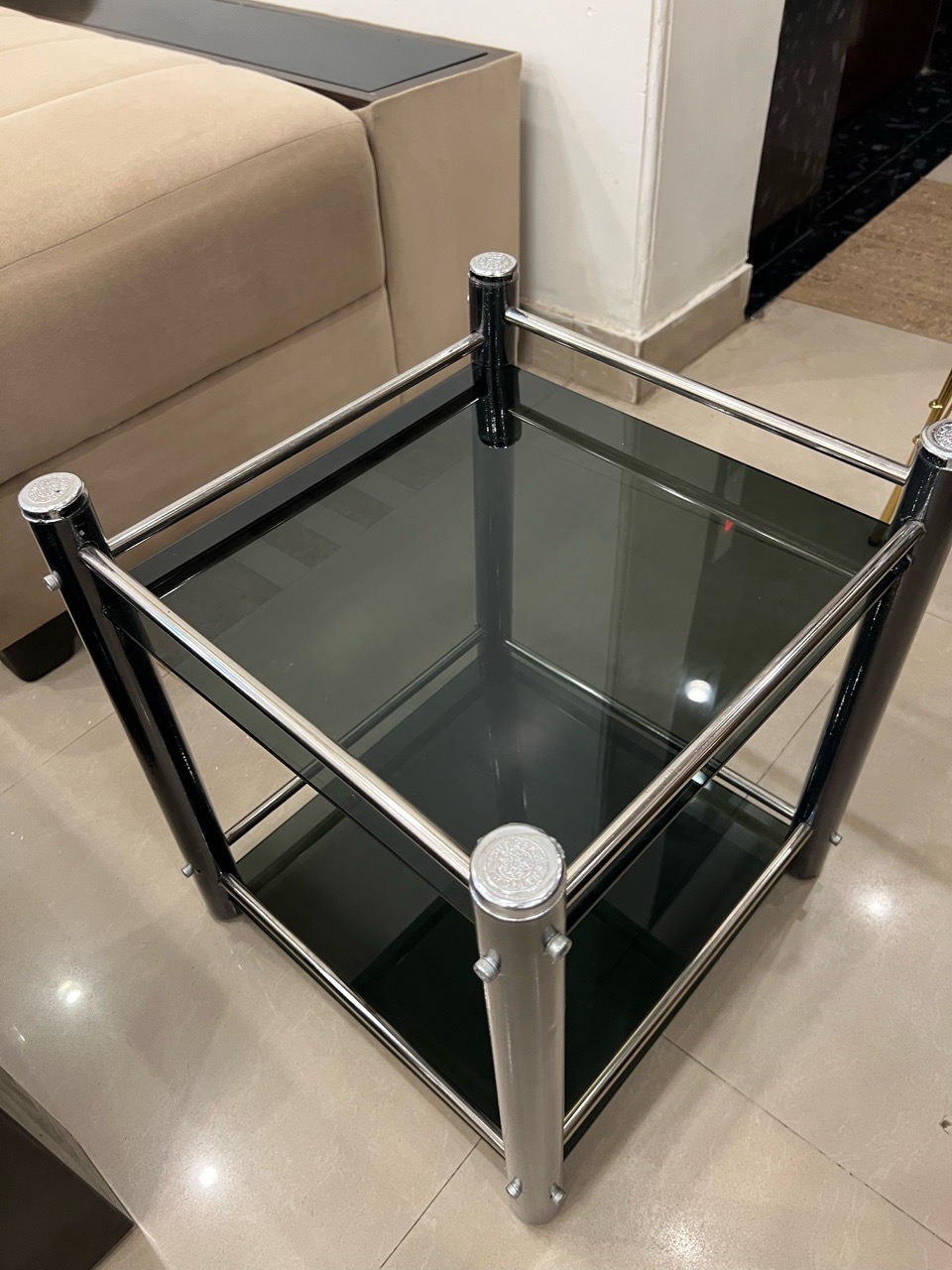 Modern Glass Side Table view 4