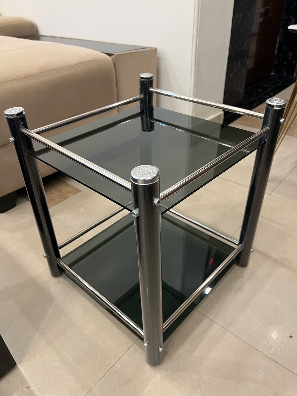 Modern Glass Side Table view 3