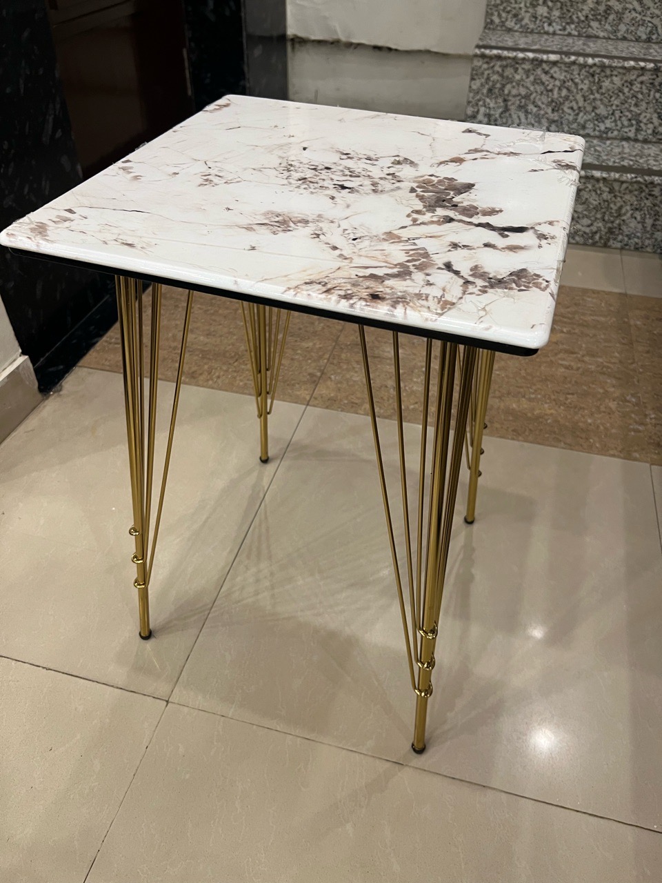 Marble Top Side Table view 3