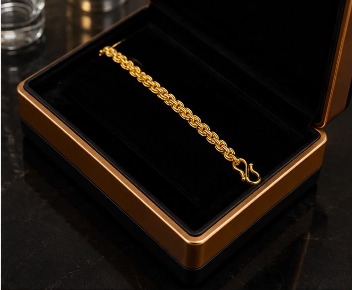 Gold Chain Bracelet view 2