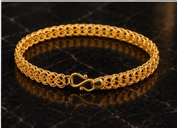 Gold Infinity Bracelet view 3